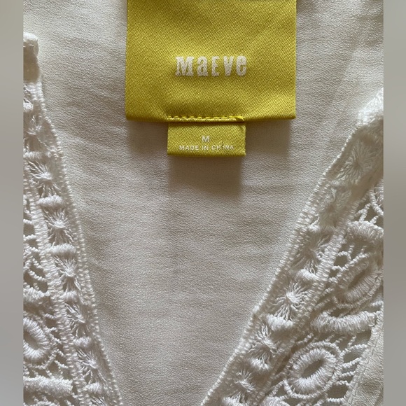 MAEVE Women’s White Lace Tunic Size: M (Anthropologie) - Picture 8 of 8